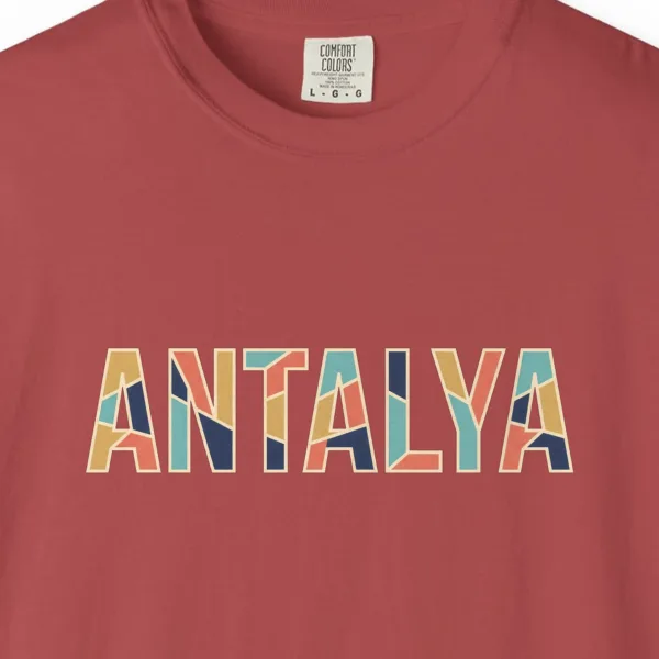 Antalya Mosaic Color Letters Night Tee