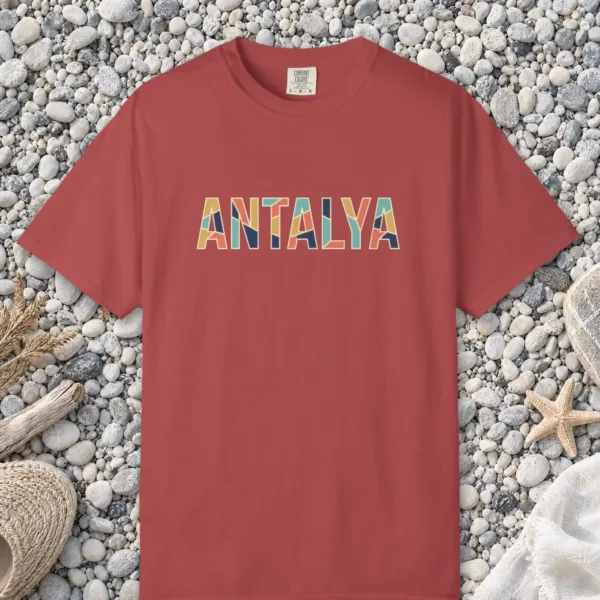 Antalya Mosaic Color Letters Night Tee