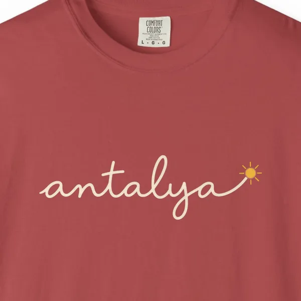 Antalya Sun Script Night Tee