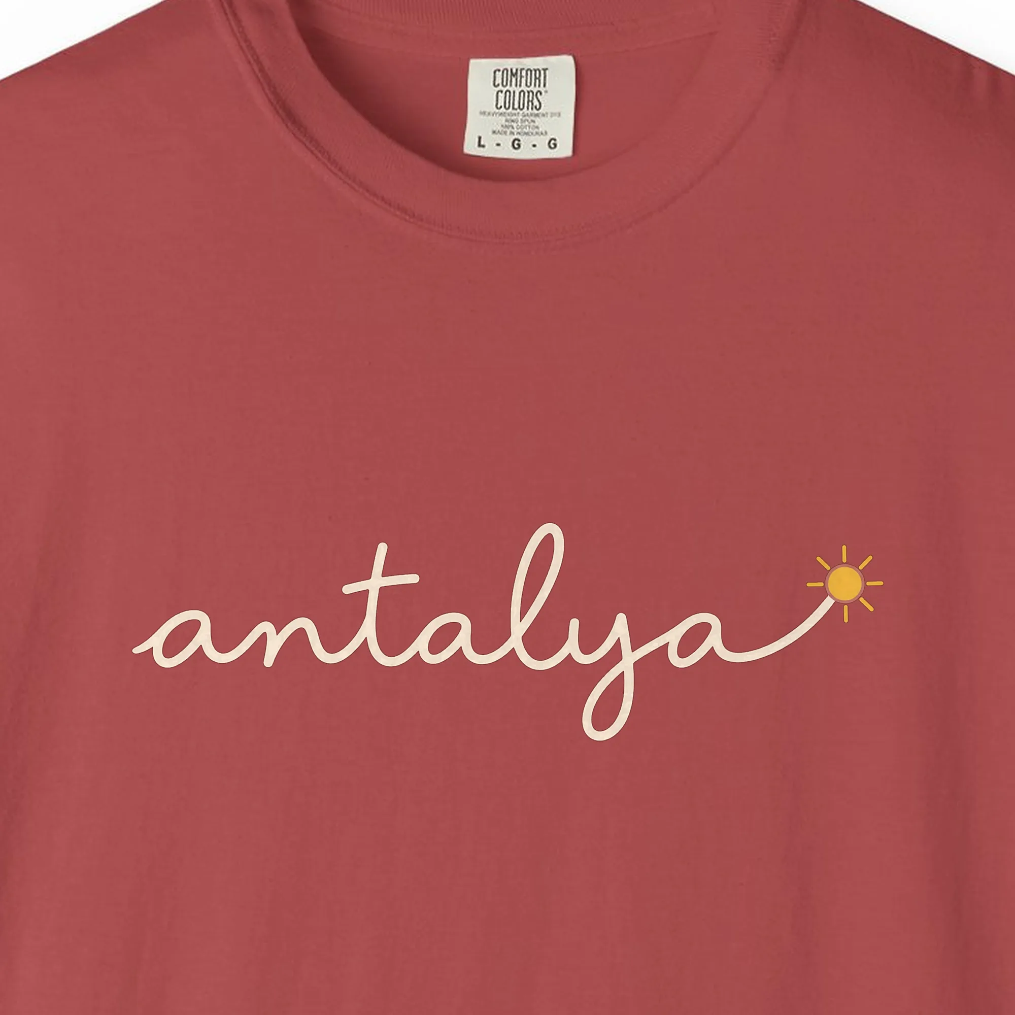 Antalya Sun Script Night Tee