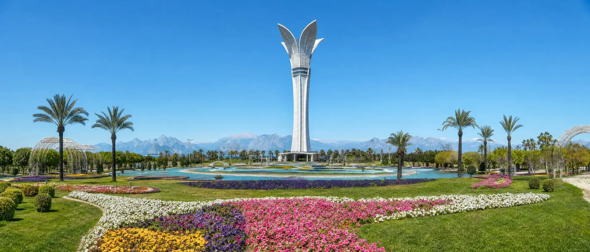 The EXPO Tower and gardens in Aksu, Antalya