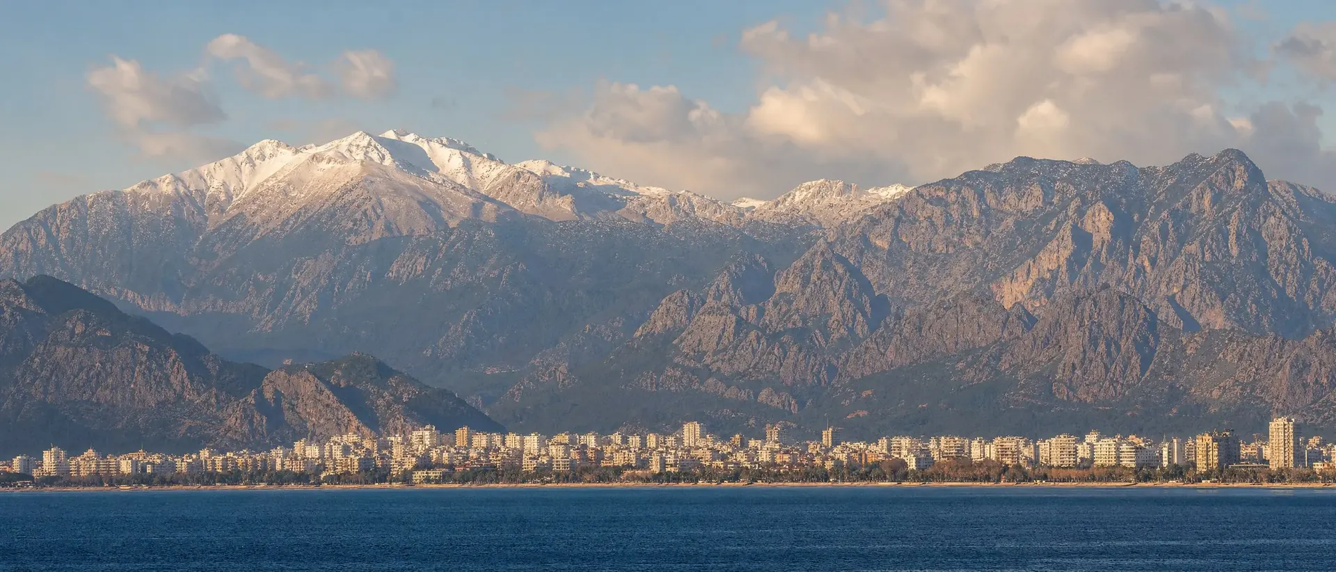 The Taurus behind the city, in November light