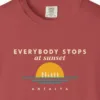 Everybody Stops at Sunset Night Tee