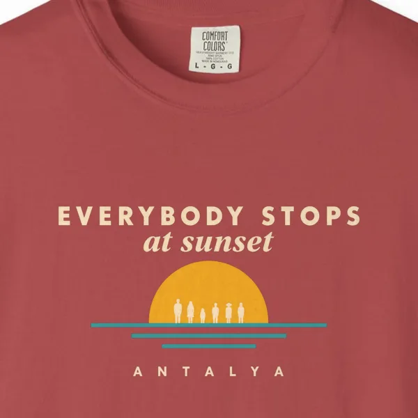 Everybody Stops at Sunset Night Tee